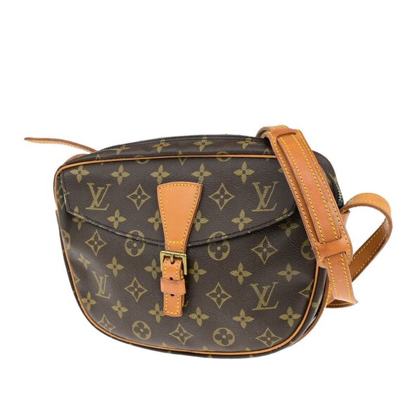 LOUIS VUITTON Jeune Fille MM Shoulder Bag Monogram Leather Brown - Picture 1 of 16